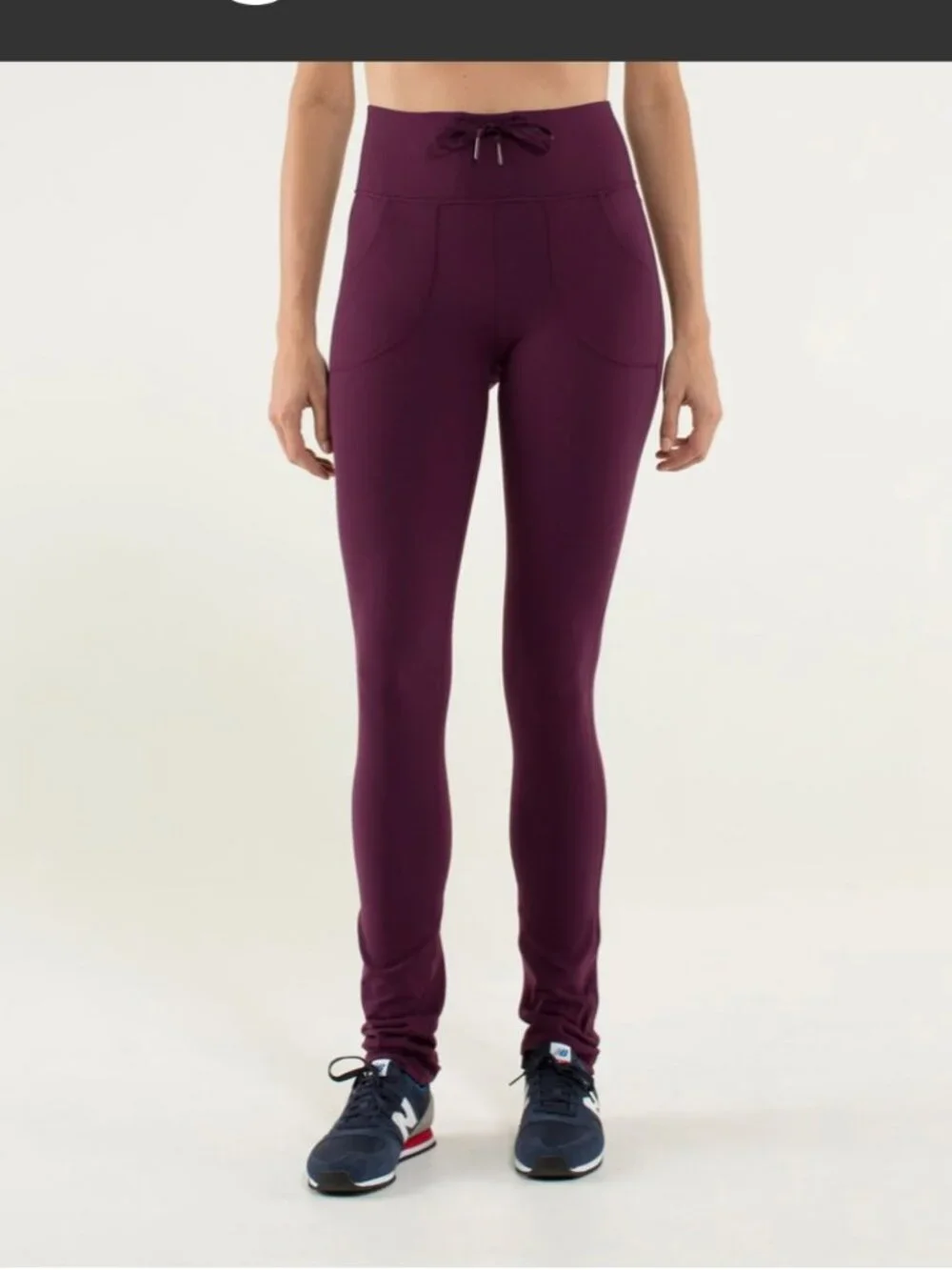 Lululemon Align Pants With Pockets in a dark burgundy color. Size 4 - Picture 4 of 6